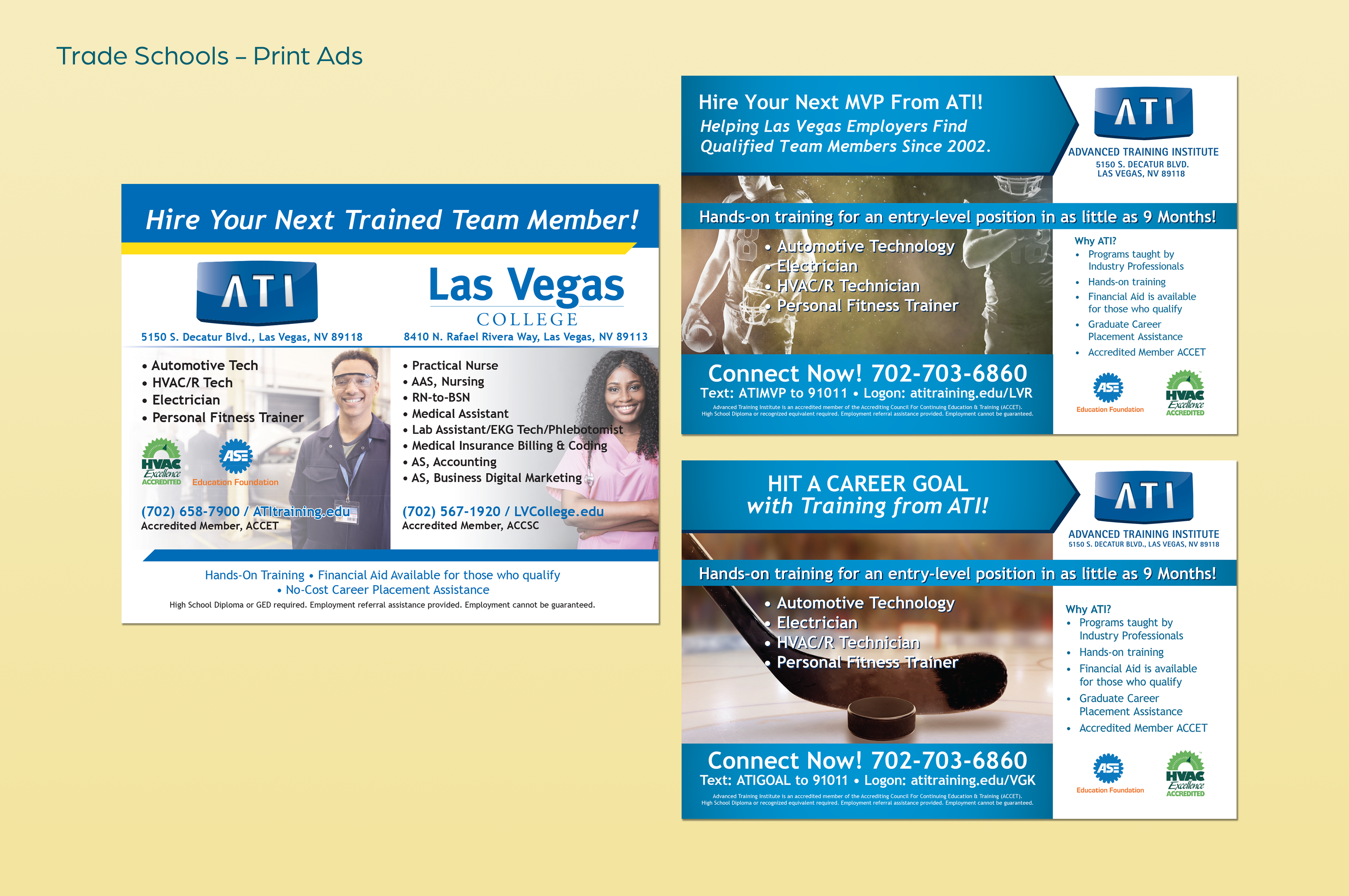 Trade Schools - Print Ads